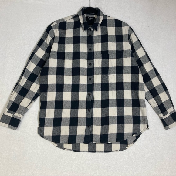 Madewell Other - Madewell Women’s Shirt Black and White Casual Button Down Shirt Size S